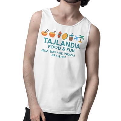 TANK TOP WAKACYJNY  Tajlandia uważaj na ostre